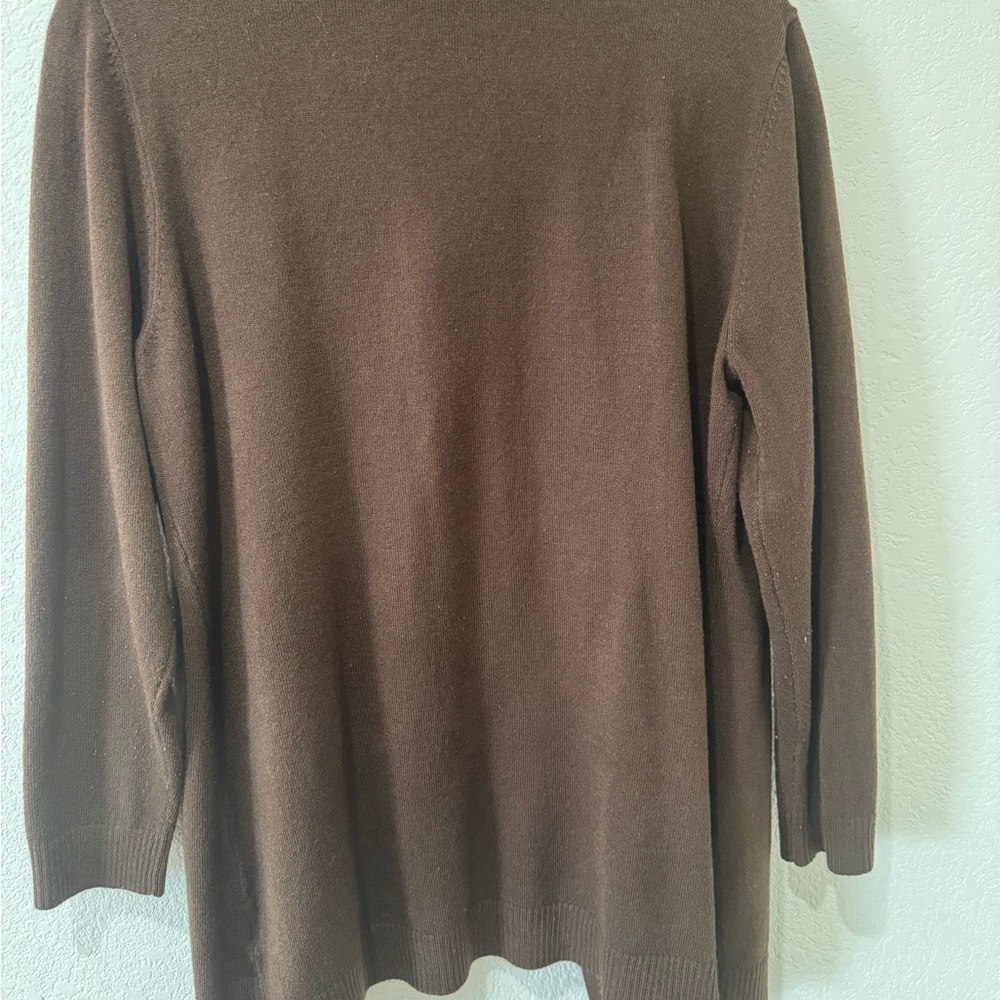 Elegant Brown Off-the-Shoulder Sweater